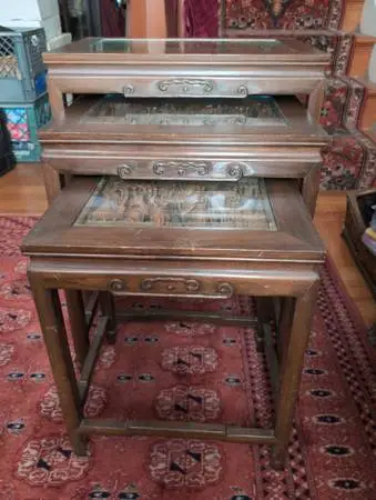 Tables - Antique Japanese Nesting Tables