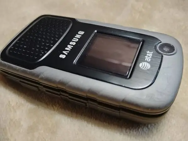LOOK !!! Used AT&T SAMSUNG RUGBY 2 II  Camera GSM Flip Phone!!! Wow!!!