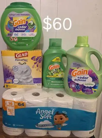 Bundles, gain, tide, persil