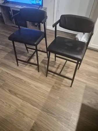 Black set of stools