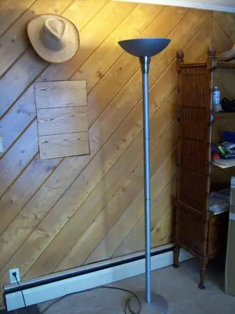 Large tall torchiere floor lamp