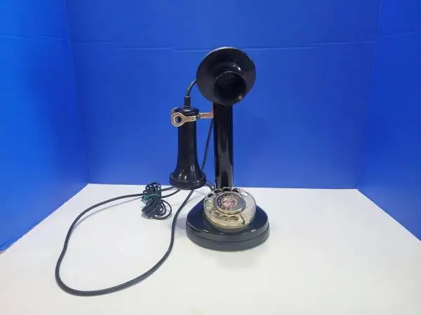 Vintage Black Candlestick Telephone Bonnie and Clyde Series