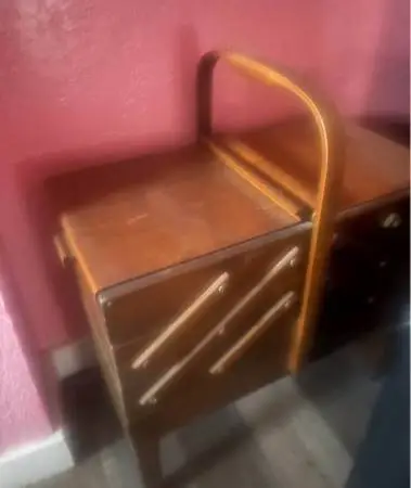 Antique sewing box
