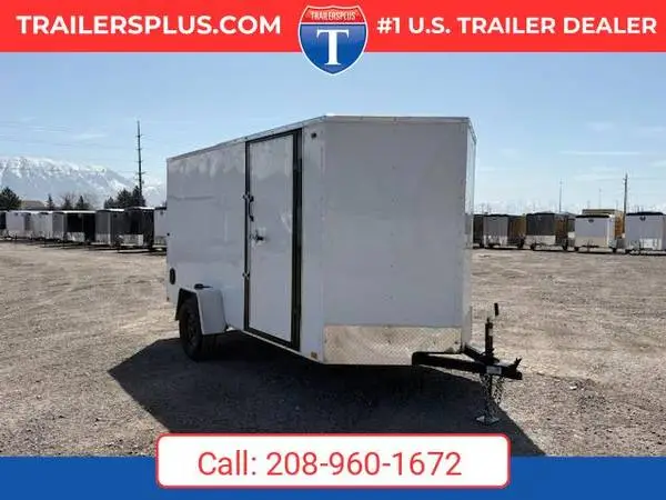 2026 Interstate 6X12 Patriot VNose Enclosed Cargo Trailer White