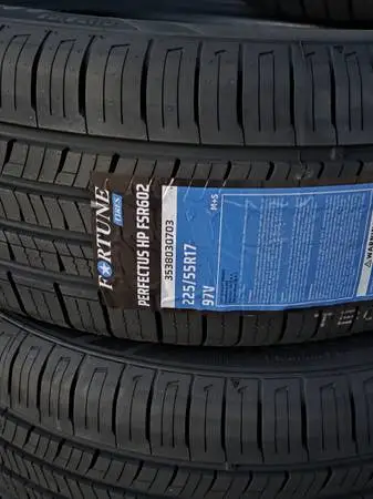 4 New 225-55-17 Fortune Perfectus All Season 225/55 R17 Tires 60k mile