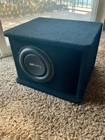 Subwoofer Box/$100 & Kicker 400w class D mono Amp/$100