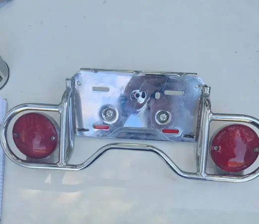 Harley Davidson Rear Light Bar And License Plate Bracket Mount
