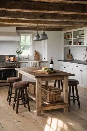 Custom Made Farm Style Dining And Kitchen Tables.
