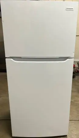 New White Frigidaire Top Freezer Refrigerator “Open Box”