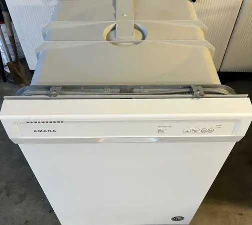 Newer White  Amana Dishwasher 24 ” Width