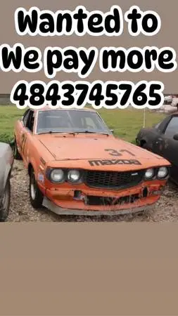 Wanted old Rotary mazda Rx7 rx2 rx3 rx4 808 R100