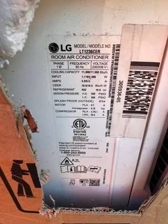 LG 220v air conditioner
