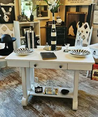 Shabby Chic White Console Table