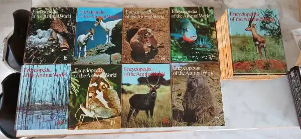 Beautiful set of Encyclopedia of the Animal World 1972