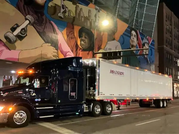 Tractor trailer driver.  Concert tours