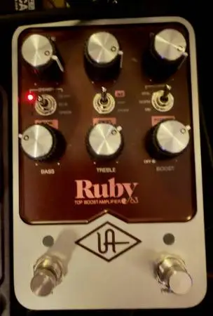 Guitar pedal Universal Audio UAFX Ruby 63 Top Boost Amplifie - Mint