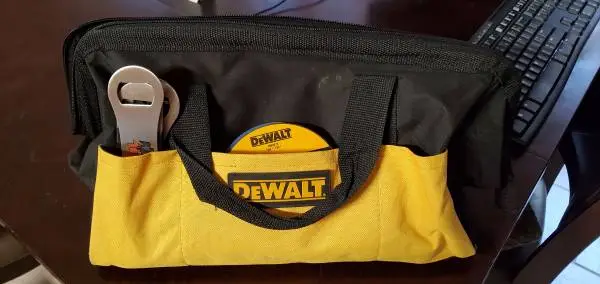 Dewalt Bag with small tool lot