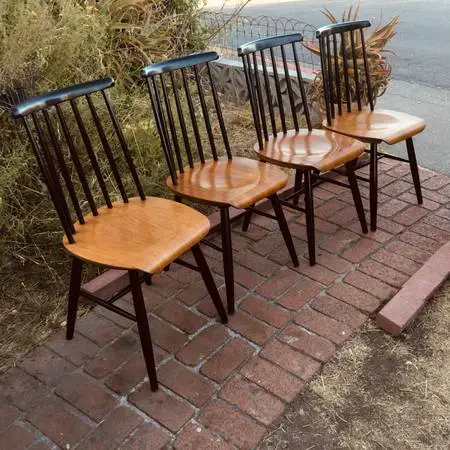 4 Excellent MCM llmari Tapiovaara/Artek Finnish Modern Dining Chairs/R