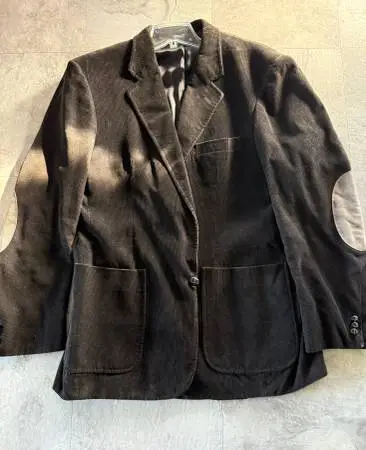Banner Blazer Mens 42 Long Dk Brown Sport Coat Elbow Patch/Lined Jack