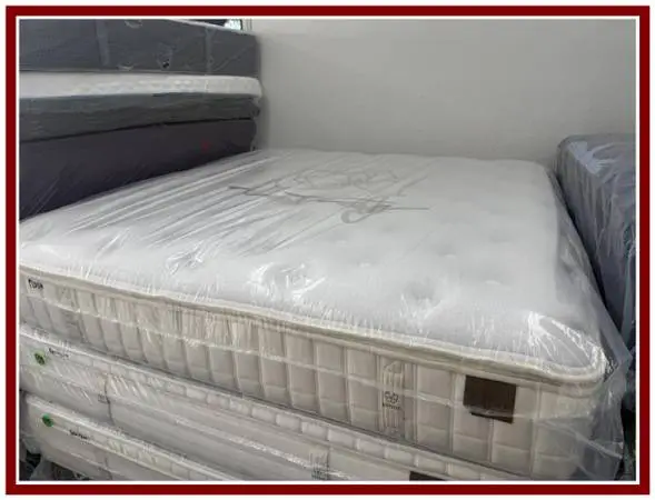 California King Koil Natural Collection Eurotop Mattress & Boxes Bed