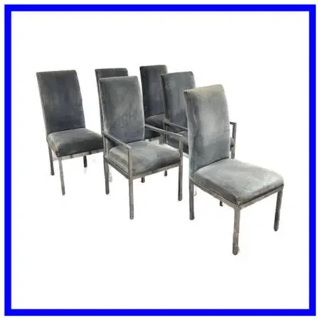 Milo Baughman For D. I. A. Dining Chairs, Set Of Six
