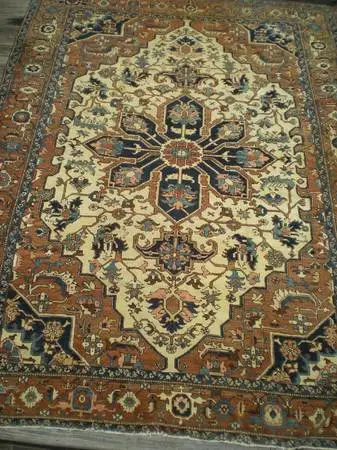 Antique Persian Heriz-Karaja Serapi carpet, roomsize, Exc. condition