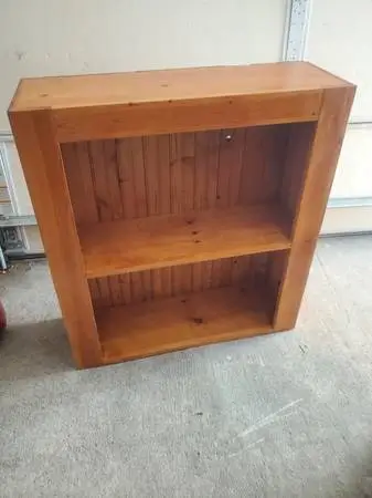 Small solid wood bookshelf