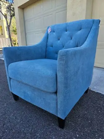 NEW POWDER BLUE ACCENT CHAIR