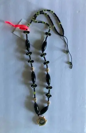 “Floating Time” Necklace, OOAK, Goth, Steampunk, Halloween, etc.