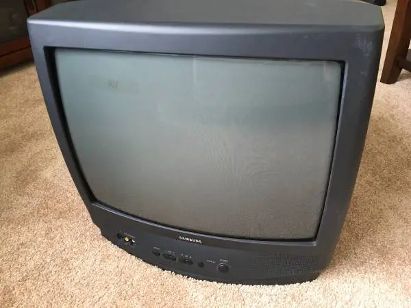 Vintage Samsung TXM1967 19 CRT TV 480i Retro Gaming Display w/Remote