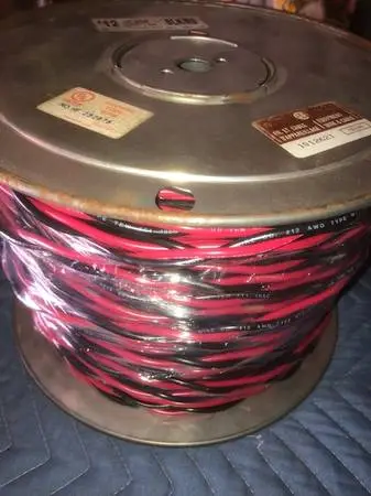 KRIS-TECH 12GA, 2COND, BLK/RED TWISTED WIRE, 500FT