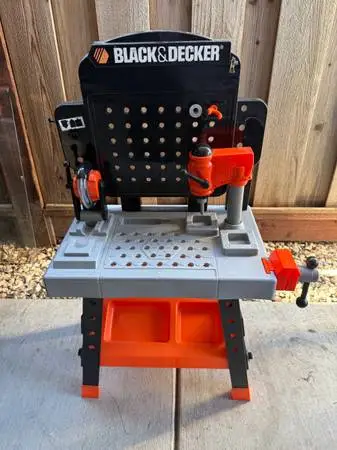 BLACK + DECKER Power Tool Workshop - Play Toy Workbench for Kids.