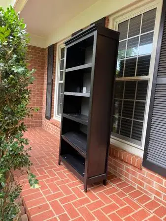 elegant black bookcase