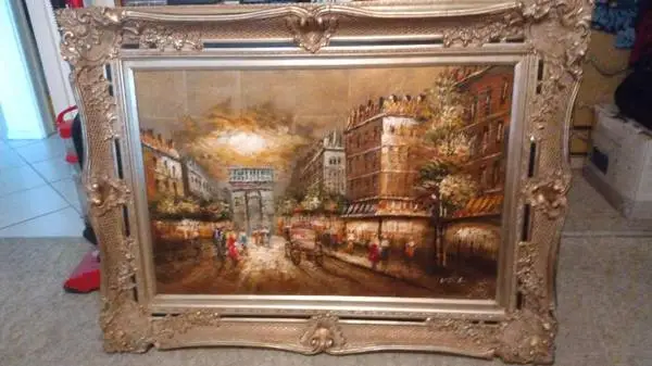 Large canvas oil painting