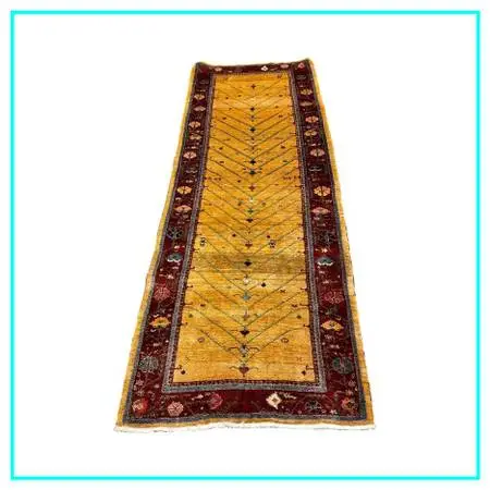 3ft1in × 9ft4in Hand Knotted Wool Runner
