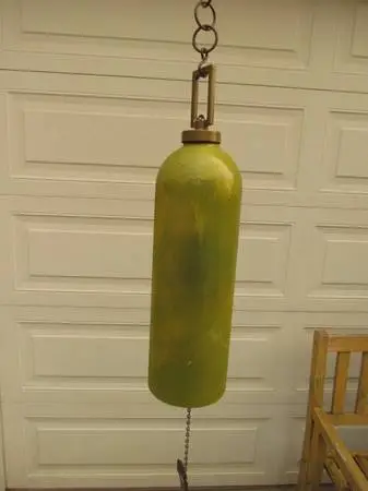 Bell Made from old Aluminum Tank for the yard