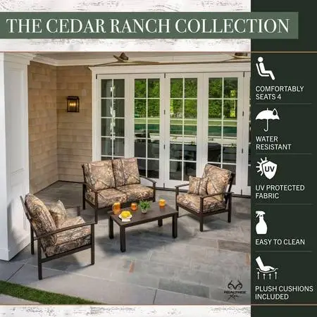 Hanover Cedar Ranch Outdoor Patio Furniture