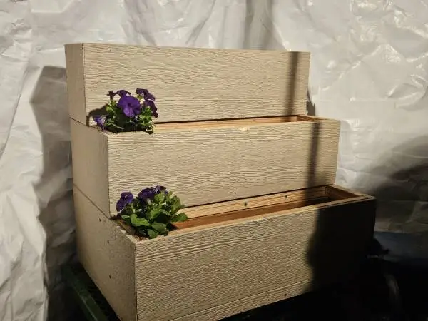 (NEW) Hand Made Triple Stair Planter Box