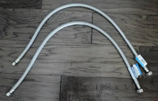 2 Faucet Supply Hoses, ProFlo 3/8 COMP X 1/2 FIP X 30 NEW