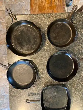 Wagner Ware Sidney O and Lodge old cast iron