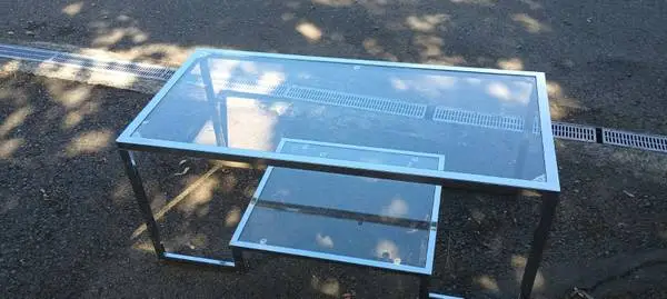 1970s Chrome & Glass Coffee Table