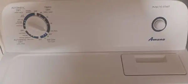 ▶----------White Amana Electric Dryer----------◀