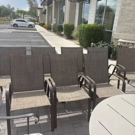 Mesh Outdoor Side Chairs- 22.5X25X35.5H - Set of 8