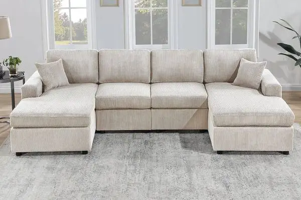 NEW 3pc extra wide Chaise Sectional , come check out