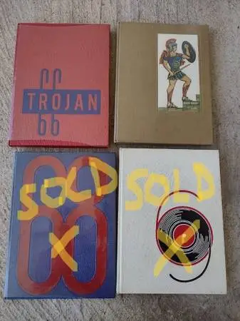 PORTSMOUTH TROJANS OHIO HIGH SCHOOL YEARBOOKS 1966 1967