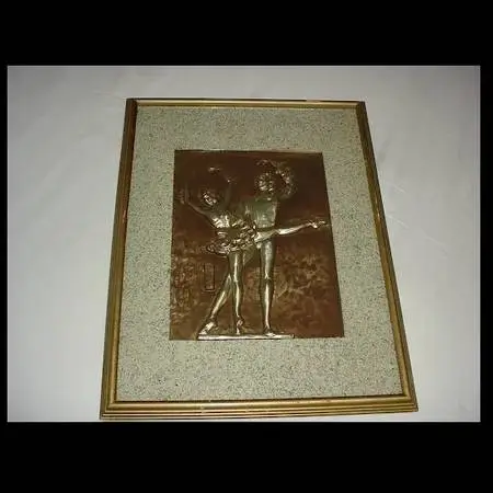 SEBET SILVERMAN MODERN MIDCENTURY WALL-ART SCULPTURE BALLET DANCERS