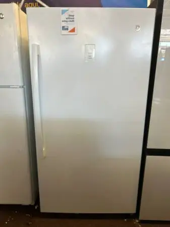 GE Upright Freezer White Finish