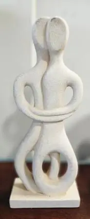 Cycladic Art Embracing Couple sculpture