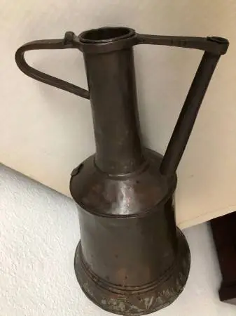 Pitcher Jug Carafe Hand Hammered Brass Metal Primitive Tribal