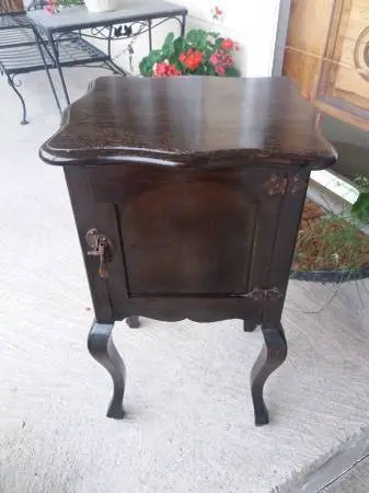 Antique Smoking Cabinet / Night Stand